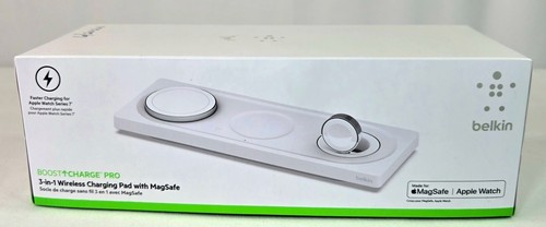 Chargeur Apple sans fil Bellini 3 en 1 avec MagSafe, neuf dans sa boîte ouverte - Photo 3 sur 6