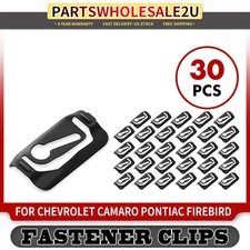 30Pcs Black Metal Window Reveal Moulding Clip Fastener for GM Chevrolet Pontiac