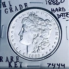 1886 O MORGAN SILVER DOLLAR HI GRADE GENUINE U.S. MINT RARE KEY COIN 7444