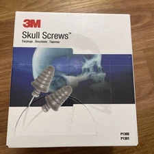 3M P1301 E-A-R Skull Screws CORDED EAR PLUGS Noise Reduction NRR 32db 120 PAIR
