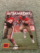 1985 San Francisco 49ers v Falcons Football Program Jerry Rice 1st Home Game