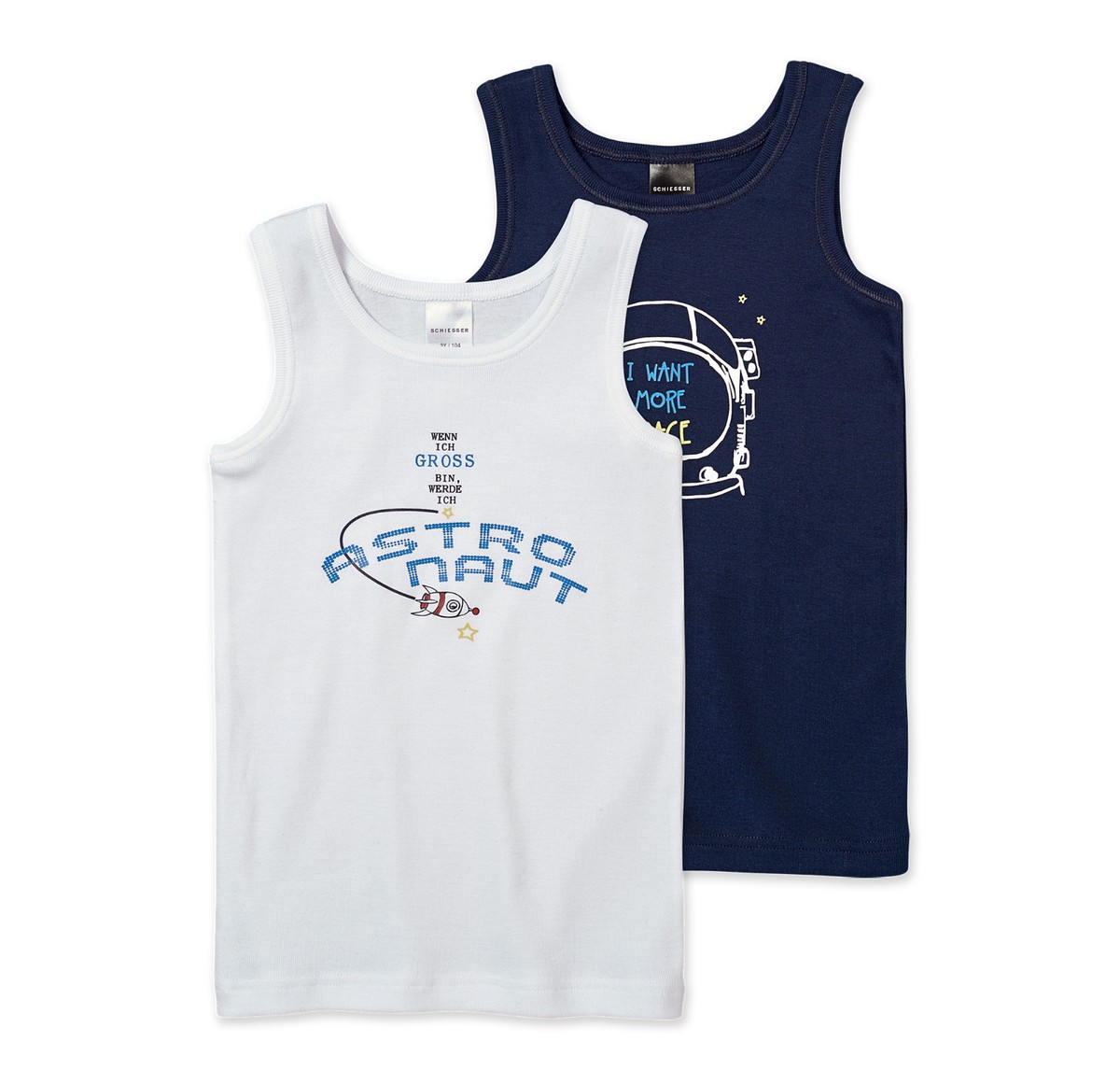 Canottiere Schiesser Bambini E Ragazzi - Pacco Da 3, 100% Cotone, Con Stampa Veicoli Da Cantiere - Foto 11