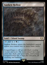 Sunken Hollow 0335 Non Foil Rare LOTR Commander MTG Near Mint