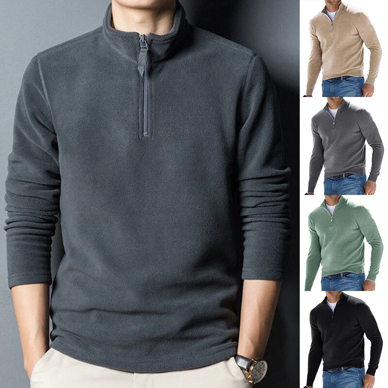 Mens zip neck best sale sweatshirt