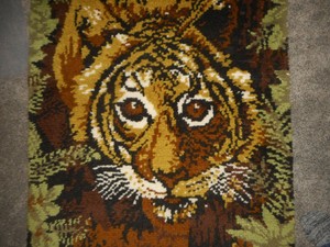 cheap store in USA Vintage Shillcraft Latch Hook Rug 