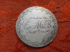 Antique United States Seated Liberty 90% Silver Quarter Love Token