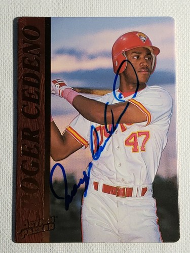 1995 Action Packed Roger Cedeno Autograph Card Auto Dukes, Dodgers Mets Signed
