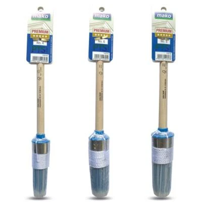 MAKO GMBH mako Premium Lack-Ringpinsel | Rundpinsel | Lackpinsel | Lackierpinsel | Pinsel