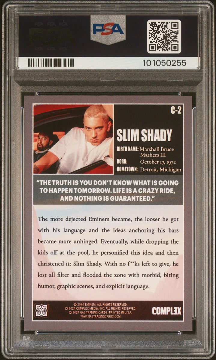 G-RAP【N.O.A.M.A.D.$】SACRIFICIAL ISSUES 2024 G.A.S. X COMPLEX COVER #C2 EMINEM PSA 10 | eBay