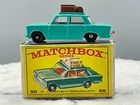 1965 LESNEY MATCHBOX FIAT 1500 w BROWN LUGGAGE NO. 56 DIECAST BOXED!