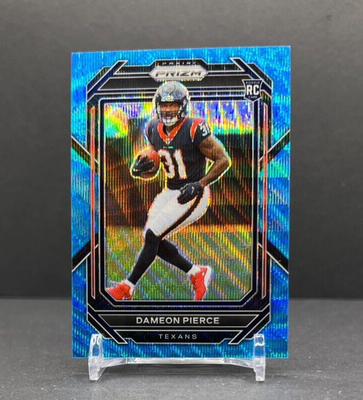 2022 Panini Prizm Dameon Pierce Rookie RC Blue Wave /199 #322 Houston Texans🔥