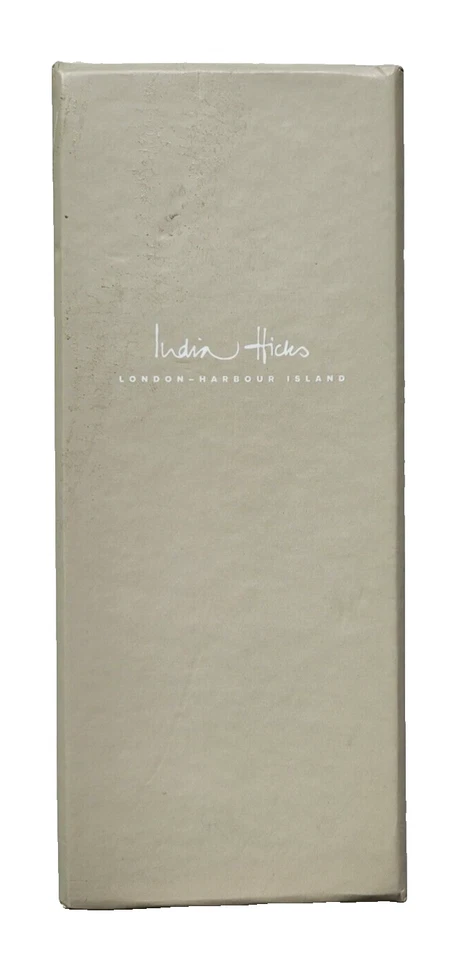 India Hicks Agra Brown Leather Large Tassel Keyring With Box No Cloth - Image 2 of 4