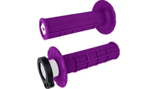ODI Half Waffle Lock on Grips Yamaha YZ125 YZ250 Honda CR125 CR250 CR Purple