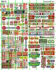 N015 DAVE'S DECALS N SCALE MARKET GROCERY STORE SIGNAGE WINDOW PRICES HEADER