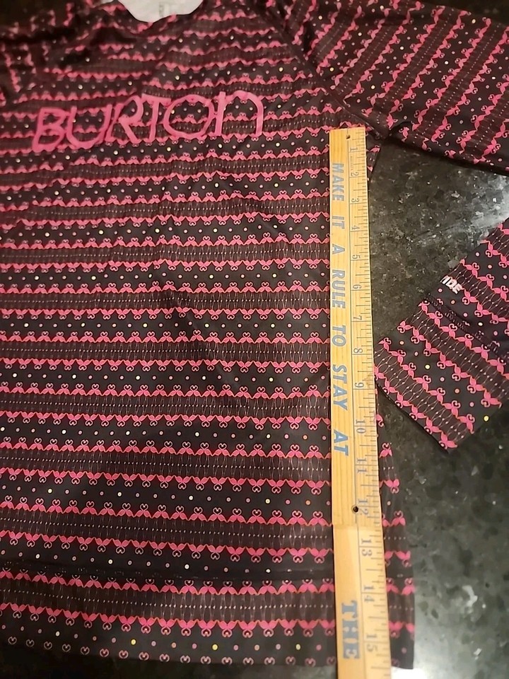 Burton DryRide Lightweight Base Layer Flamingo Heart Long Sleeve Shirt