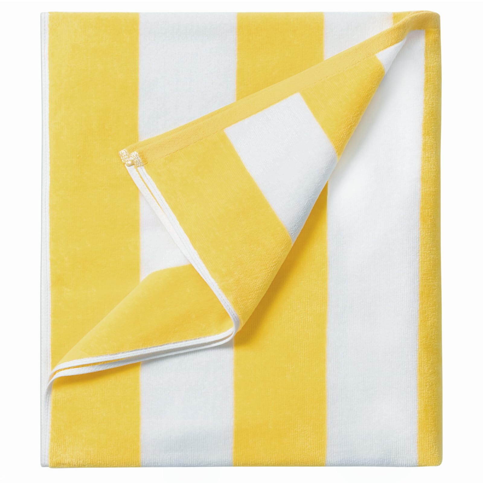 Oversized Beach Towel 36 x 70 Inch - Soft Striped Pool Towel for Adults