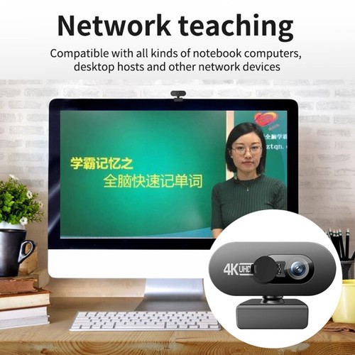 4K Full HD Webcam For PC Web Camera New Mini Web Cam With Microphone USB - Afbeelding 8 van 12