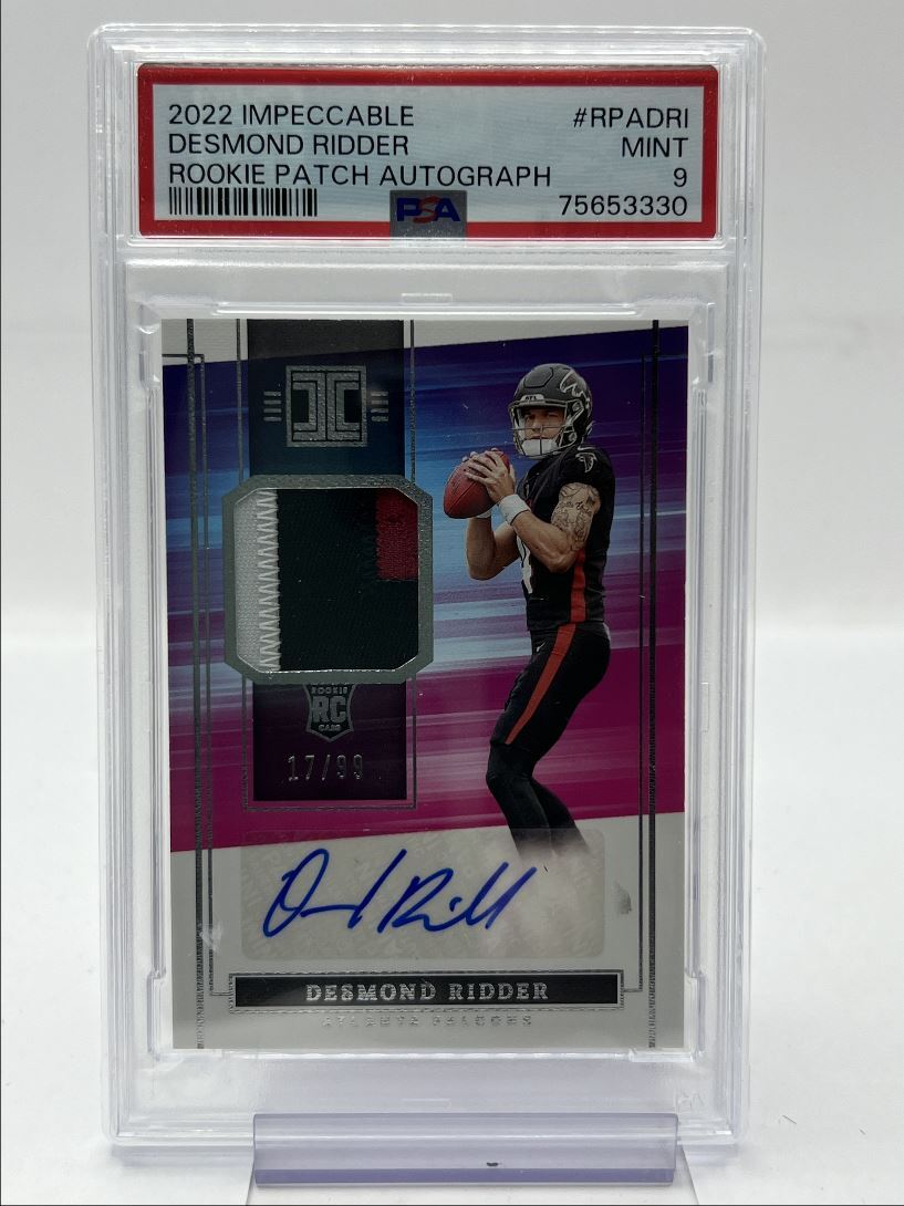 Desmond Ridder Panini Impeccable Rookie Patch Autographs #RPADRI Base