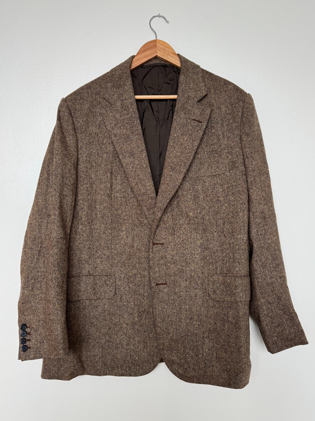 FILA GIACCA BLAZER TWEED ARCOBALENO SU MISURA SAVILE ROW SARTO JOHN MAJOR VINTAGE 44 46