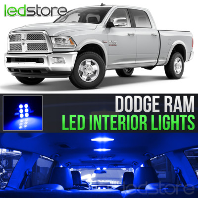 For 2009-2016 2017 Dodge Ram 2500 LED Lights Interior Package Kit BLUE 10PCS For 2009-2016 2017 Dodge Ram 2500 LED Lights Interior Package Kit BLUE 10PCS