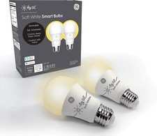 2 Pack C by GE A19 Smart LED Bulbs - A19 Soft White Light Bulbs Works with Alexa
