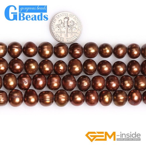 Freshwater Pearl Beads Stone Near Round Spacer Beads For Jewelry Making15" 8-9mm - Picture 28 of 53