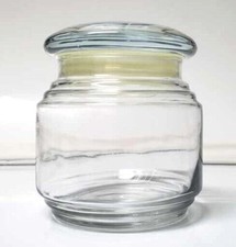 1 YANKEE Glass Candle Jar w/Cap Lid, EMPTY 7oz SHORT Clean Wax Free / Glue-Free
