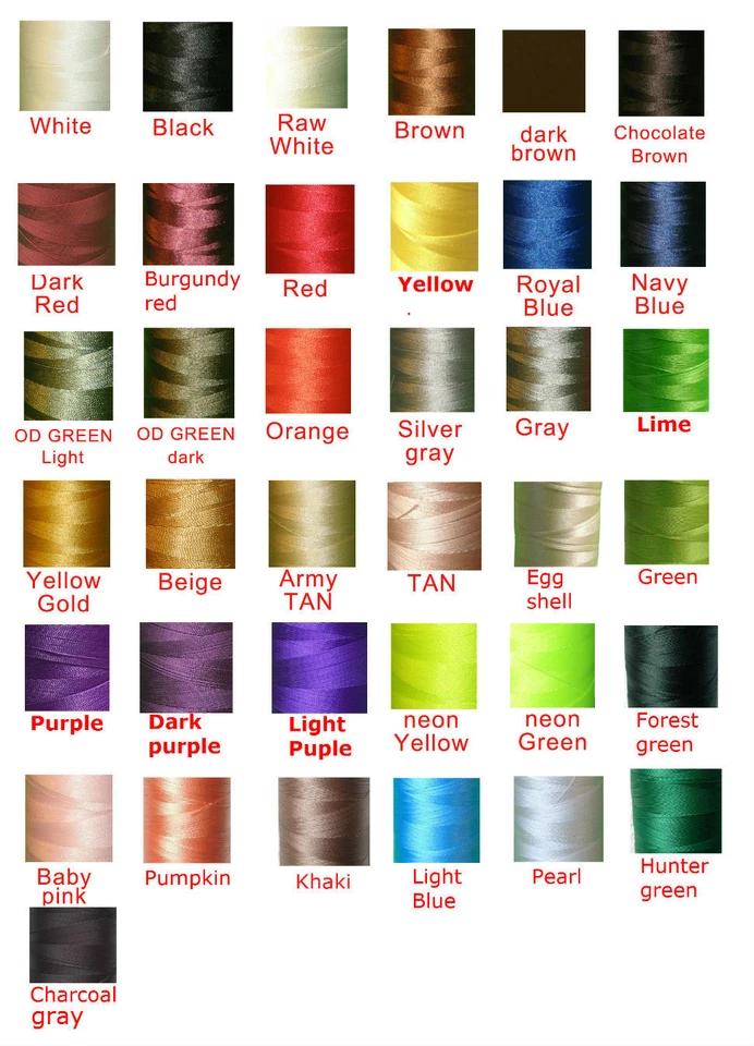 Bonded Nylon sewing Thread #138 T135 for Upholstery outdoor leather shoes - Image 2 of 4