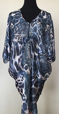 Untitled Dress Size Small Cheetah Leopard Animal Career Tapered Boho