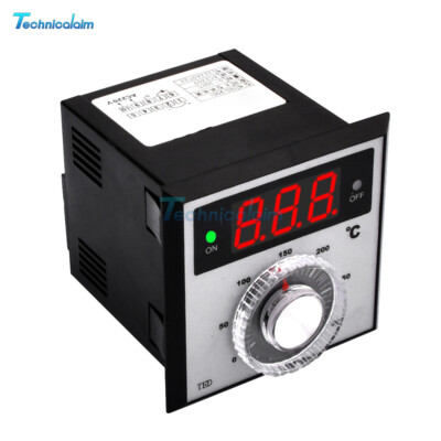 AC 220V TED-2001 K-type Temperature Controller Thermostat Relay Output 0-300 