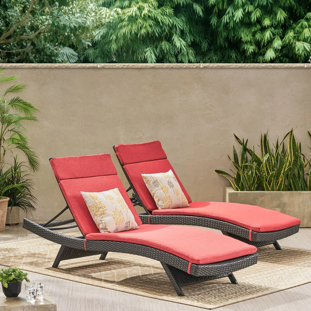 Adjustable stacking wicker outdoor patio chaise lounge by hampton bay new arrivals