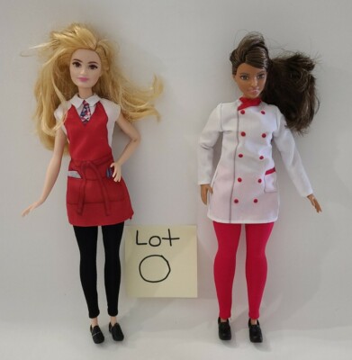  Barbie Friend Career Chef & Waiter 11'' No Hat Mattel Curvy Doll   Read   (O)