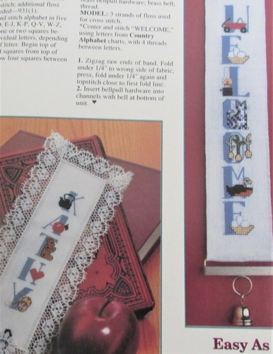 Revista Cross Stitch & Country Crafts Julio/Agosto 1988 Medias De Colección - Imagen 8 de 12