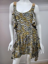 Chesley Dress Boho Cute Casual Day Women Large Ruffled Drawstring Waist Loose