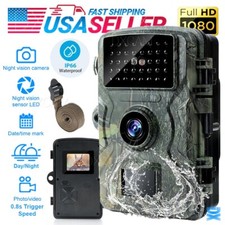 Wildlife Hunting Trail Camera Full HD 1080P Night Vision Motion Waterproof Cam