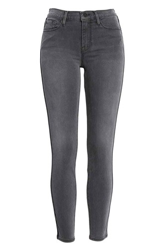 FRAME DENIM Le Skinny de Jeanne Velvet Tuxedo Stripe Jean Dartmouth 26 $245 A196 - Picture 5 of 6