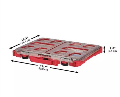 Milwaukee 48-22-8431 PACKOUT Low-Profile Organizer Genuine New - Foto 5 di 7