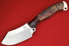 2017 Busse Custom Mini MUK .16" Satin INFI Blade G10 G-rexed Maple Wood Handle
