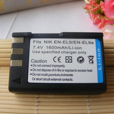 Replacement Battery For NIKON EN-EL9 EL9A D60/D5000/D40X/D40/D3X/D3000 1600mAh