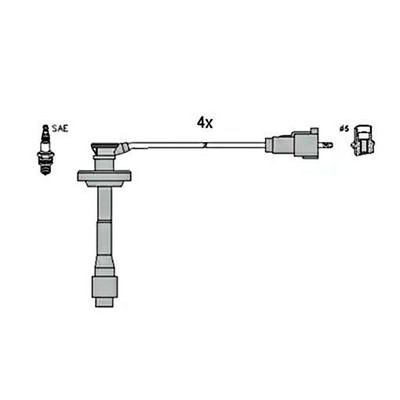 Allumage HT Lead Set Fits Toyota Avensis Carina Celica Corolla 1.6 1.8 1EK