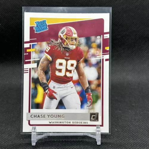 2020 Panini Donruss Chase Young Rated Rookie Redskin's Ohio State No. 316 RC
