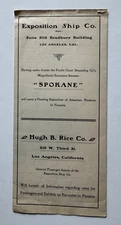 Vintage 1906 Brochure Pacific Coast Steamship Co SS Spokane Excursion to Panama