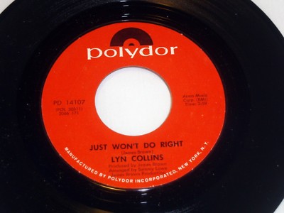 Lyn Collins: Just Won't Do Right / Wheel of Life  [Unplayed Copy]