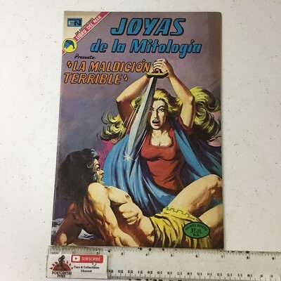 1973 SPANISH COMICS JOYAS DE LA MITOLOGIA #210 MALDICIÓN TERRIBLE NOVARO MEXICO