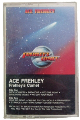 Ace Frehley Frehley's Comet, 1987 Cassette Tape, Ex Kiss Guitarist, Hard Rock