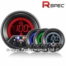 Prosport 52mm Premium Evo Peak Adjustable Warning Lcd Fuel Level Gauge