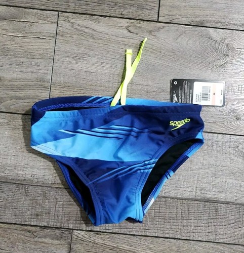 Speedo Herren Badeanzug Slip ProLT bedruckt Gr. 28 Lane Speedo blau