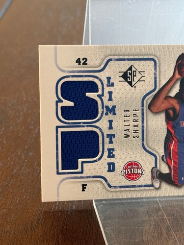 2008-09 Upper Deck SP Limited Detroit Pistons Walter Sharpe Jersey Patch Card - Picture 3 of 8