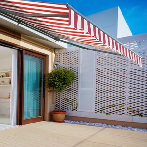 Aleko Half Cassette Retractable Patio Deck Awning 10x8 Ft Multi Striped Red 703980251799 Ebay details about aleko half cassette retractable patio deck awning 10x8 ft multi striped red