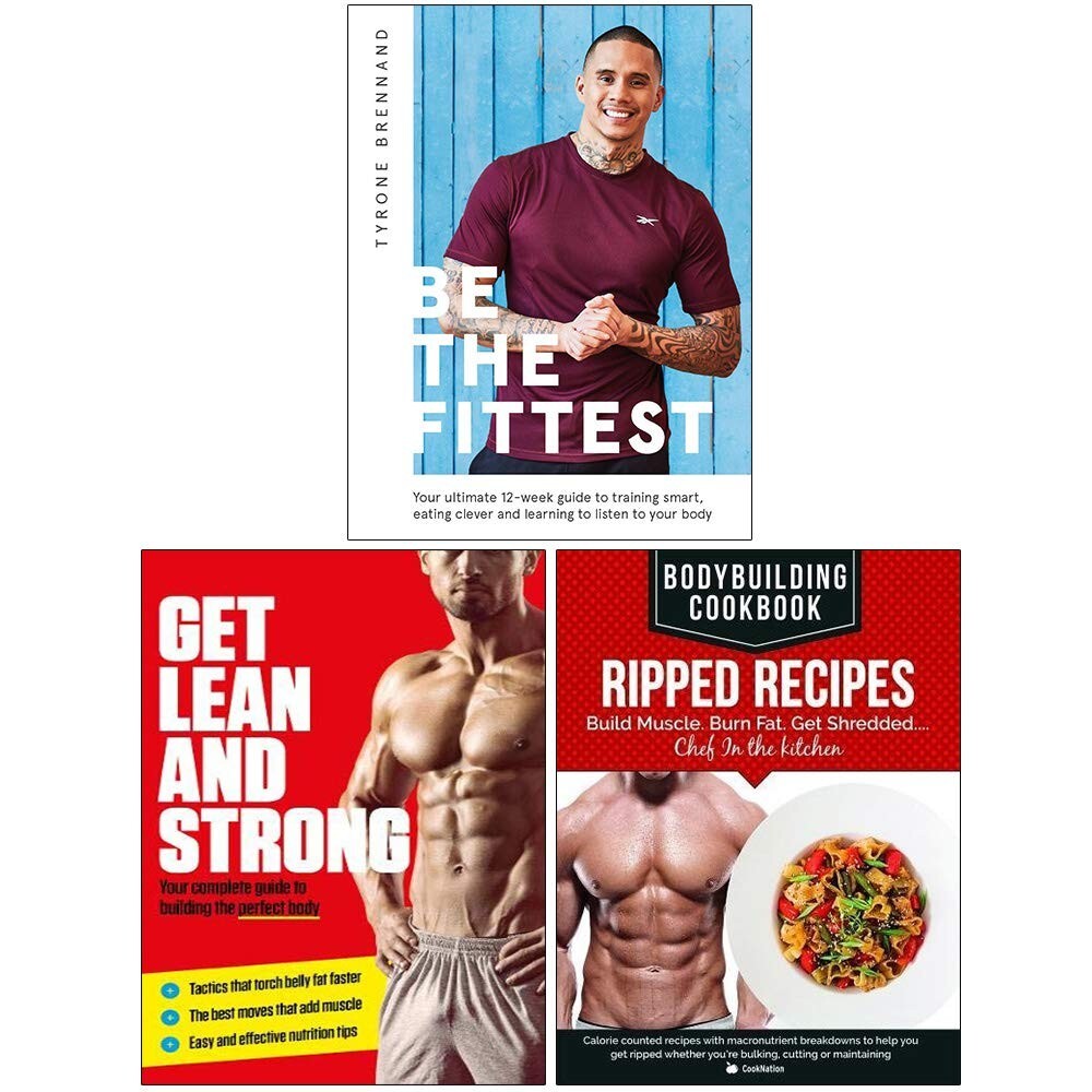 Be the Fittest, Get Lean And Strong, BodyBuilding 3 Books Collection Set New